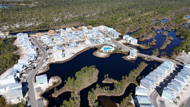 2760 Salt Dr, Orange Beach, AL 36561 - drone / aerial view with a forest view and a water view