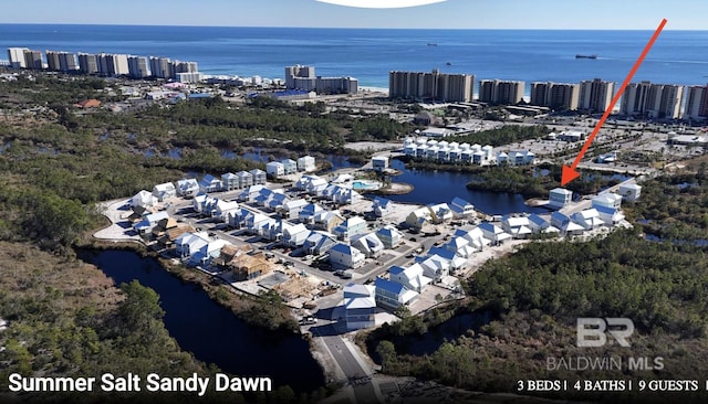 2760 Salt Dr, Orange Beach, AL 36561 - aerial view with a water view and a view of city