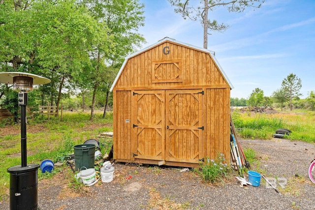 view of outdoor structure