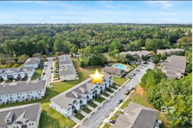 birds eye view of property