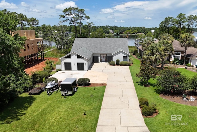8585 Bay Harbor Rd, Elberta, AL 36530 - aerial view of property and surrounding area featuring a tree filled landscape