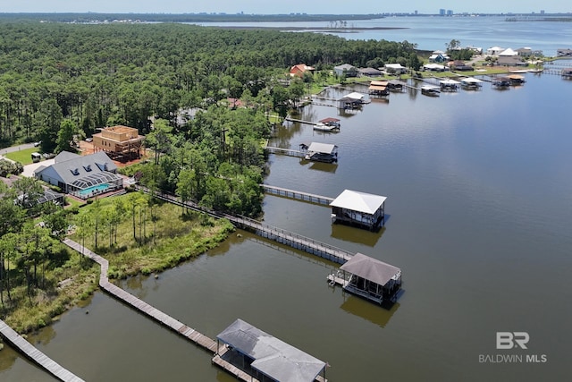8585 Bay Harbor Rd, Elberta, AL 36530 - aerial view of a large body of water and a notable bridge