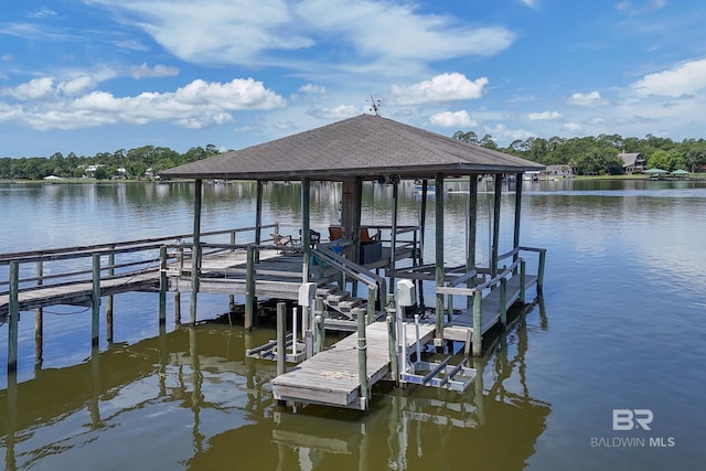 8585 Bay Harbor Rd, Elberta, AL 36530 - dock with a water view and boat lift
