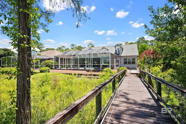 8585 Bay Harbor Rd, Elberta, AL 36530 - back of property with a lanai