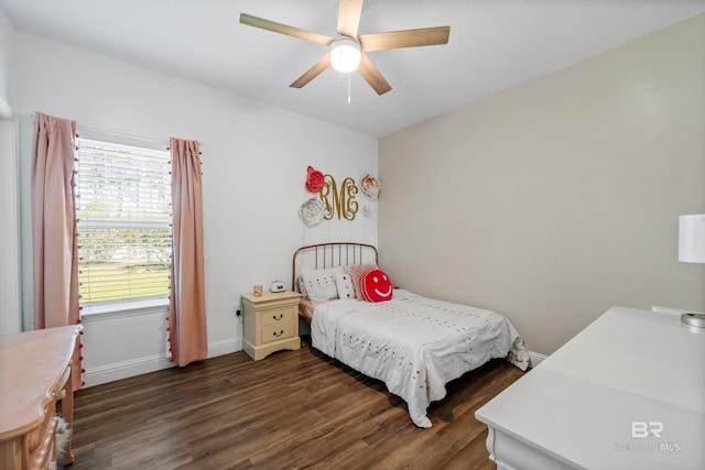 12786 Waxwing Ave, Spanish Fort, AL 36527 - bedroom featuring dark wood-style flooring and a ceiling fan