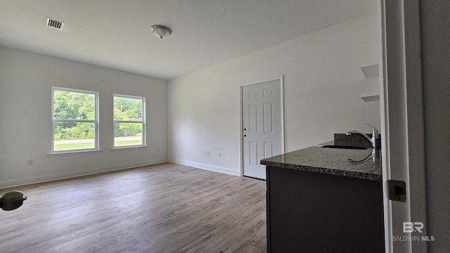 1897 Carly St, Foley, AL 36535 - spare room featuring a sink, wood finished floors, and baseboards