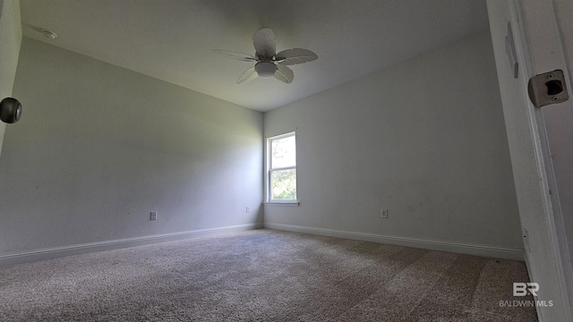 1897 Carly St, Foley, AL 36535 - unfurnished room with carpet floors, baseboards, and a ceiling fan