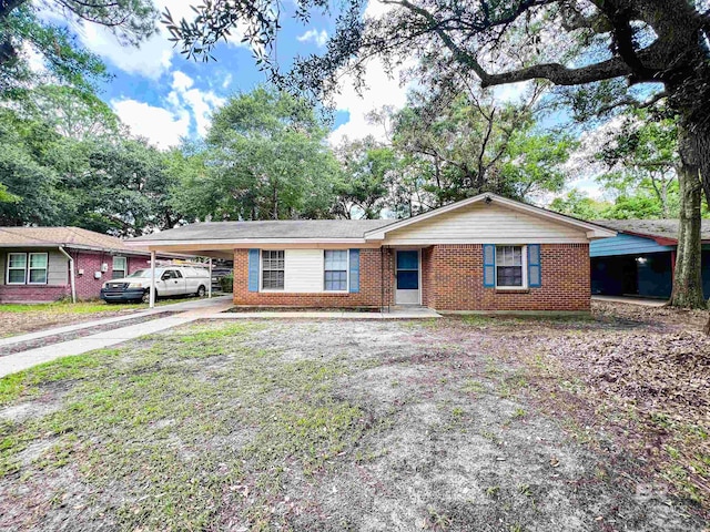 view of ranch-style home