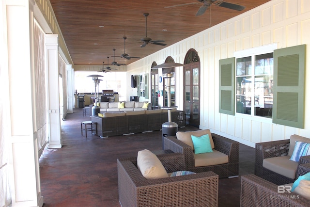 view of patio / terrace with outdoor lounge area