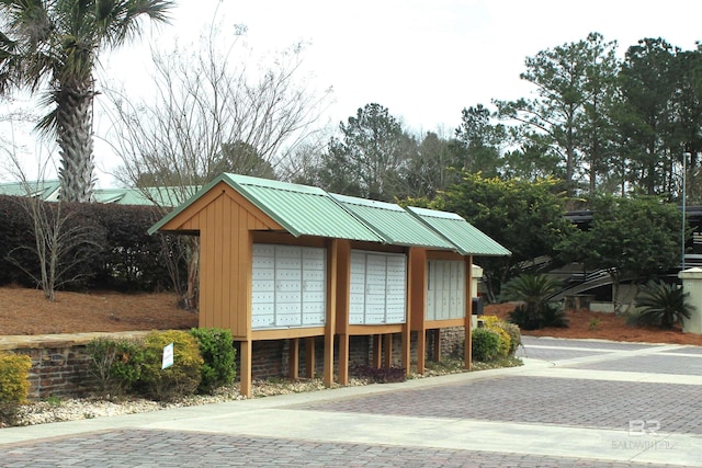 view of property's community featuring a mail area
