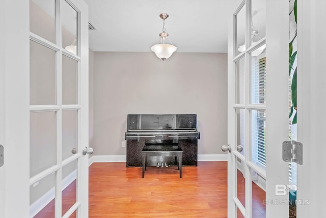 27913 Turkey Branch Dr, Daphne, AL 36526 - sitting room featuring french doors and light wood-type flooring