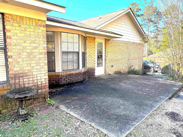 exterior space with a patio