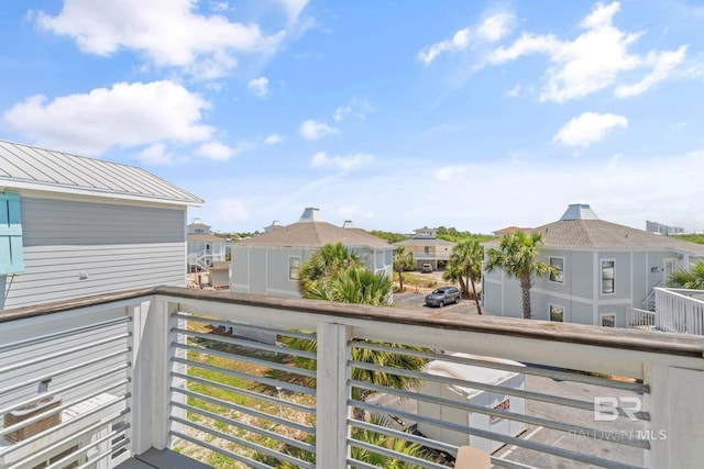 balcony featuring a residential view