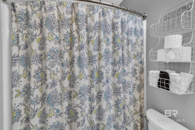 1118 W Beach Blvd Unit 4, Gulf Shores, AL 36542 - bathroom with toilet and curtained shower