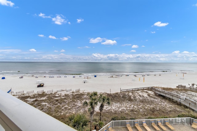 water view with a beach view