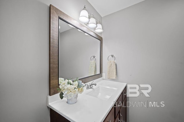 bathroom featuring vanity