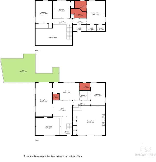 52 N Hawthorne Pl, Mobile, AL 36608 - floor plan / room layout