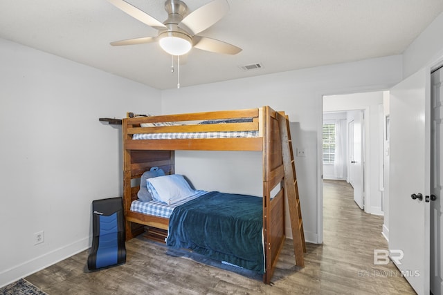 117 Richmond Rd, Daphne, AL 36526 - bedroom featuring wood finished floors, baseboards, and ceiling fan