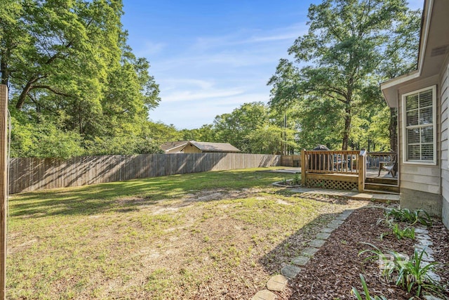 117 Richmond Rd, Daphne, AL 36526 - view of yard featuring a wooden deck