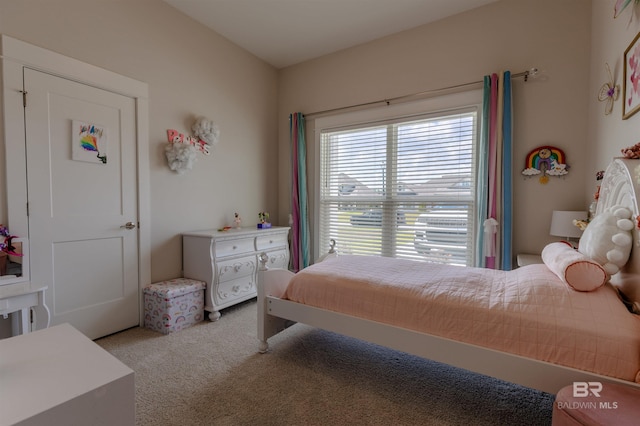 bedroom with carpet floors