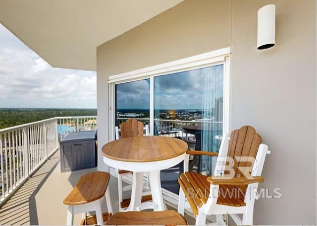 view of balcony
