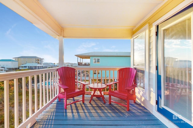 view of balcony