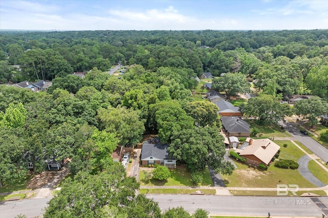5645 Green Tree Rd, Mobile, AL 36609 - aerial view of property and surrounding area with a heavily wooded area