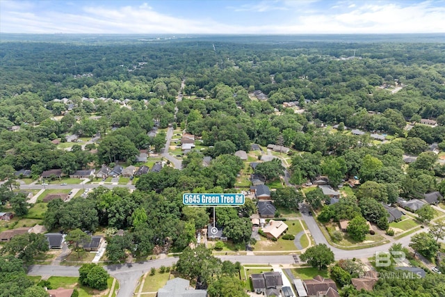 5645 Green Tree Rd, Mobile, AL 36609 - drone / aerial view of a heavily wooded area