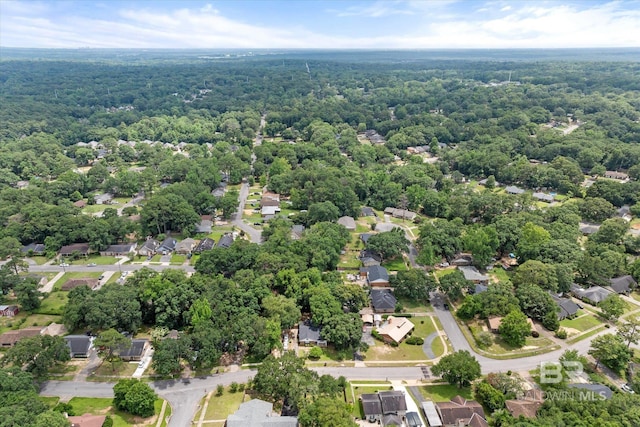 5645 Green Tree Rd, Mobile, AL 36609 - aerial view of residential area featuring a forest