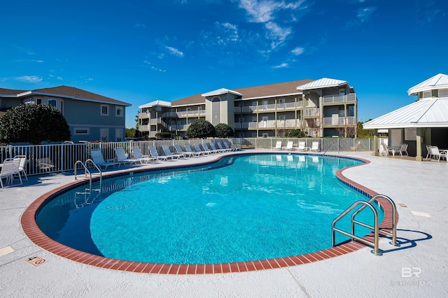 view of pool with a patio