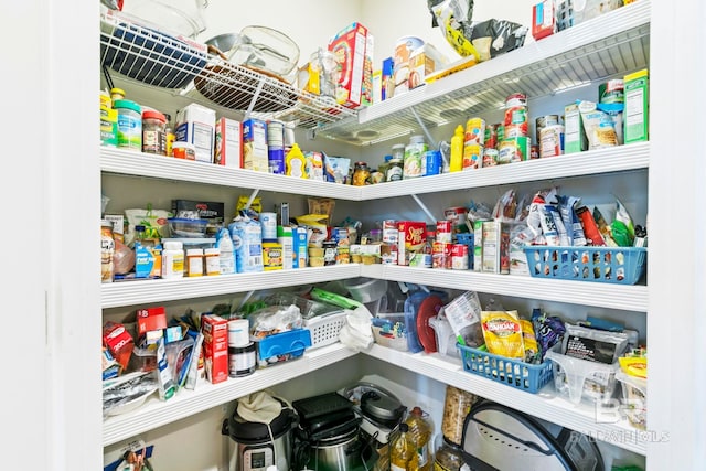 view of pantry