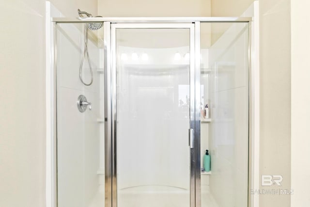 bathroom with an enclosed shower