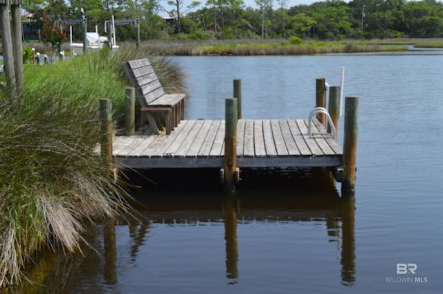220 Shoreland Cir, Gulf Shores, AL 36542 - dock area featuring a water view
