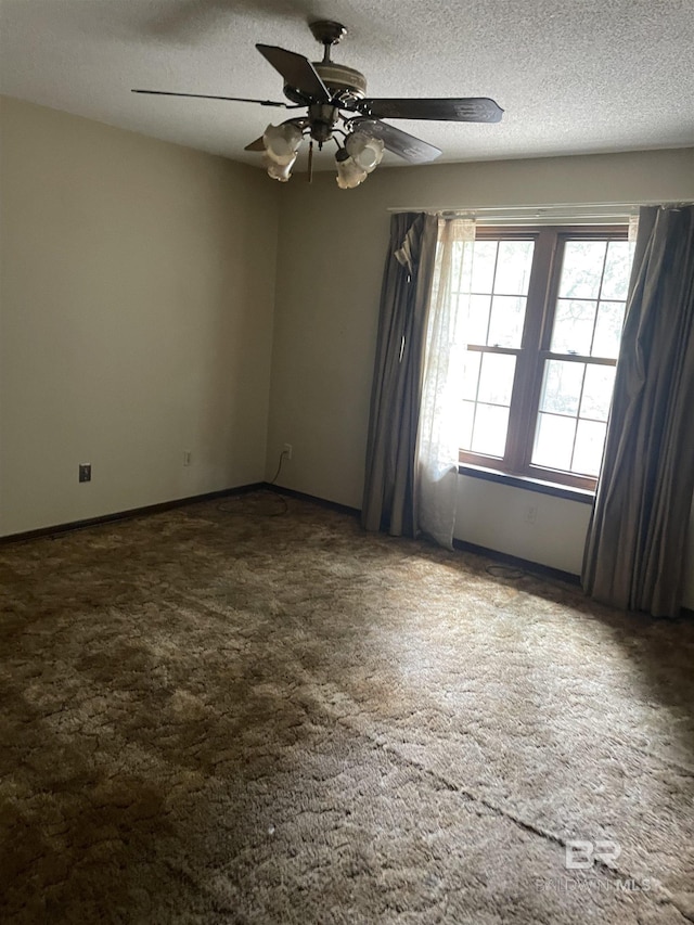 8115 Centeridge Dr, Wilmer, AL 36587 - carpeted empty room featuring ceiling fan and a textured ceiling