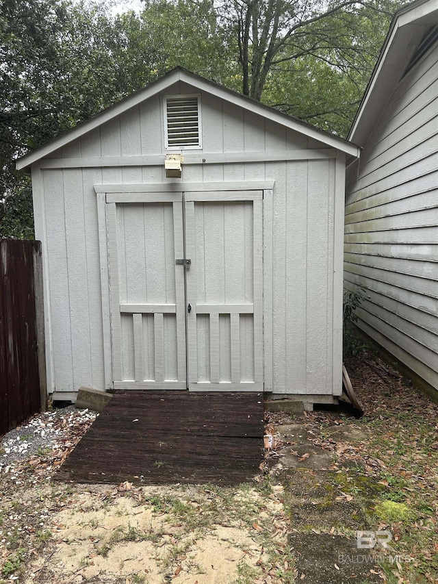 6120 Appaloosa Dr, Mobile, AL 36693 - view of shed with fence