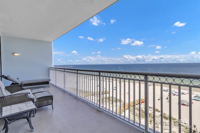 527 E Beach Blvd Unit 802, Gulf Shores, AL 36542 - balcony featuring a water view