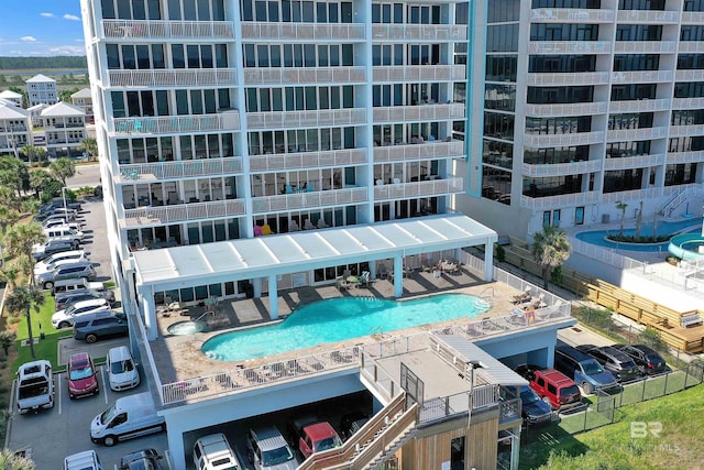 527 E Beach Blvd Unit 802, Gulf Shores, AL 36542 - view of apartment building / complex featuring a community pool