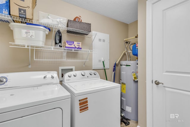 527 E Beach Blvd Unit 802, Gulf Shores, AL 36542 - laundry area featuring electric water heater and washer and dryer