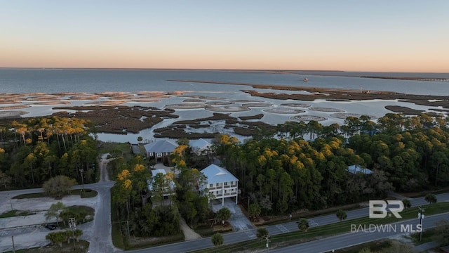 1438 Bienville Blvd Unit B, Dauphin Island, AL 36528 - aerial view at dusk of a water view