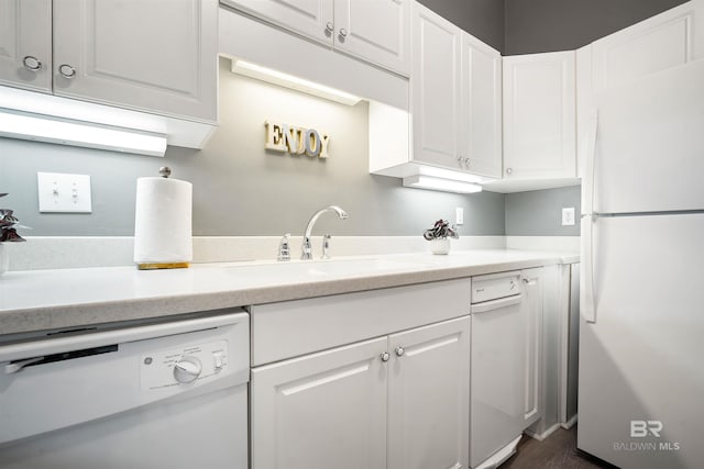 4 Yacht Club Dr, Daphne, AL 36526 - kitchen featuring white appliances, a sink, and white cabinetry