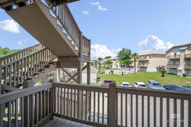 4 Yacht Club Dr, Daphne, AL 36526 - wooden deck with stairs and a residential view
