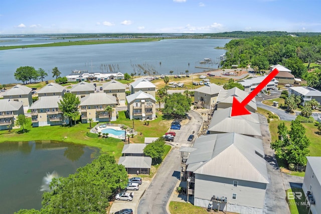 4 Yacht Club Dr, Daphne, AL 36526 - aerial perspective of suburban area with a nearby body of water and a pool