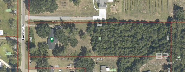 map of property location with property parcel outlined