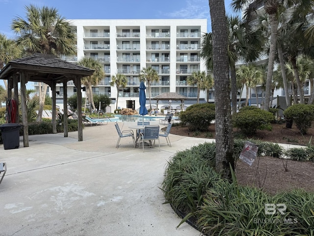 view of property's community featuring a gazebo