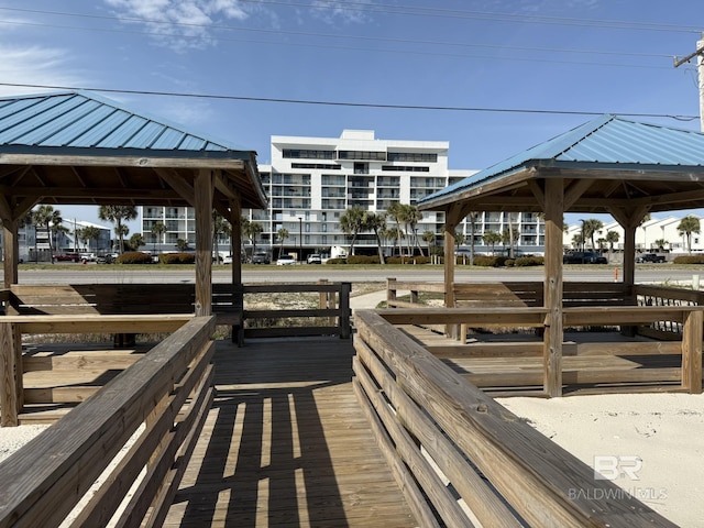 view of home's community with a gazebo