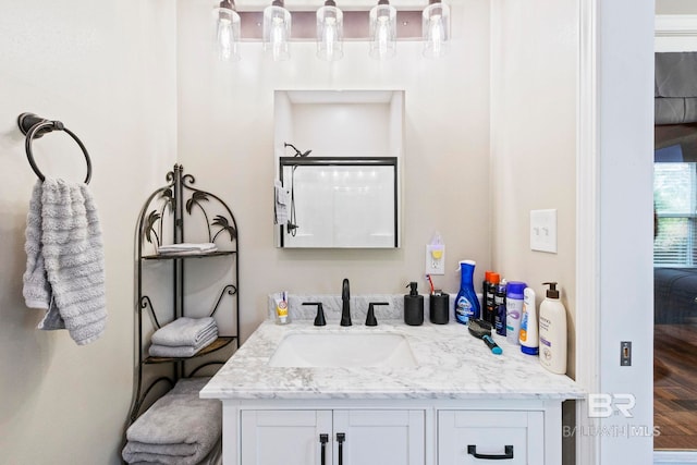 bathroom featuring vanity