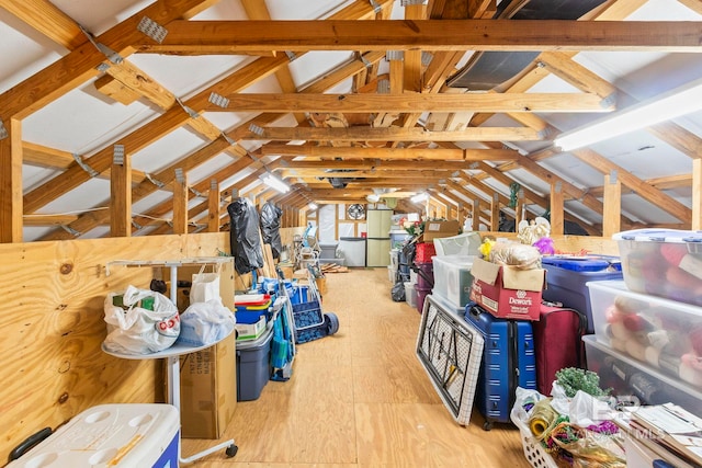 view of attic