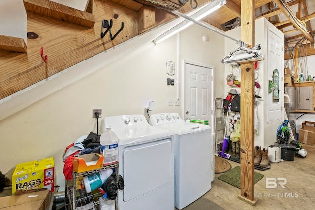 laundry area featuring laundry area and washer and dryer