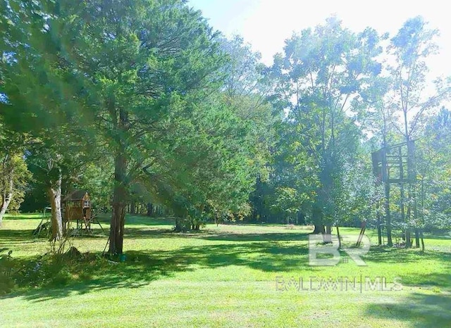 view of property's community featuring a yard