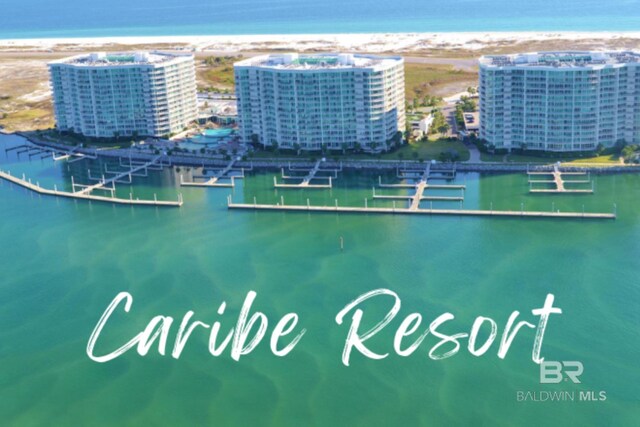 28107 Perdido Beach Blvd Unit D713, Orange Beach, AL 36561 - bird's eye view with a water view